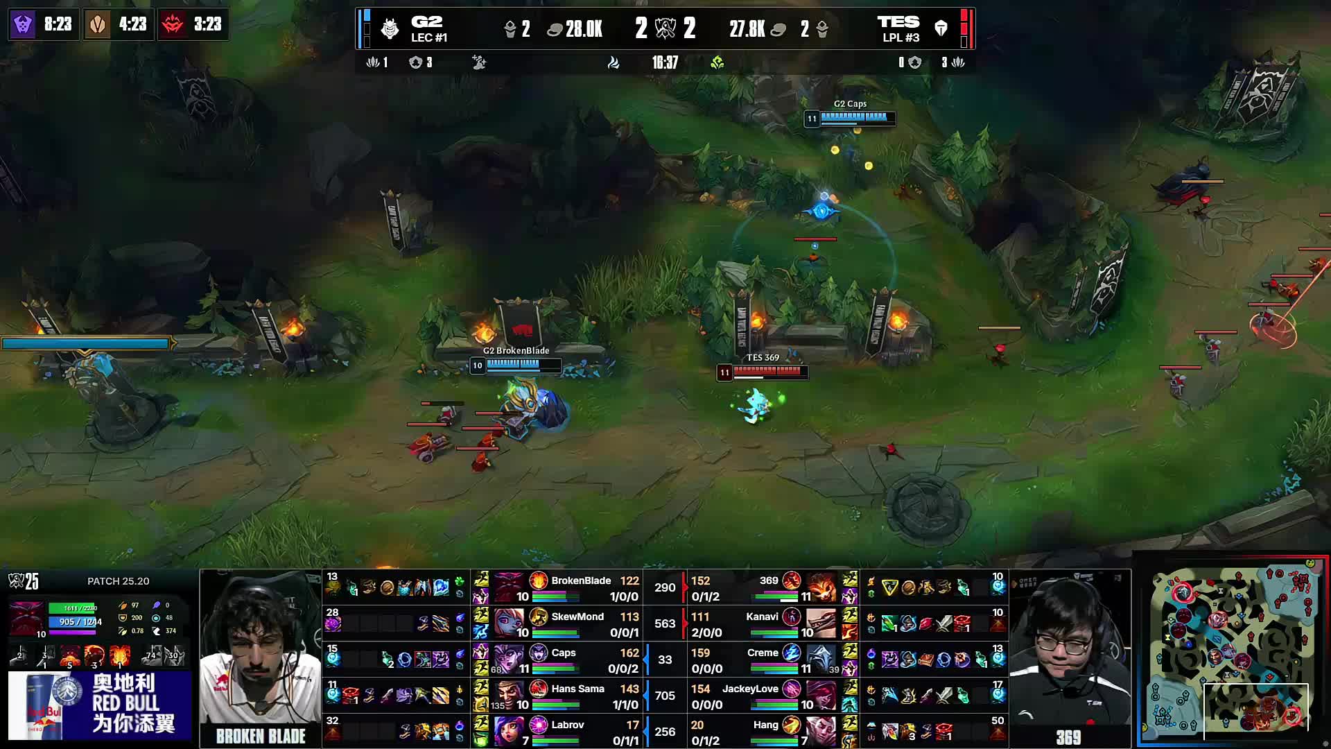 Generation Gaming 和 DRX 在 LCK 2025 赛季中取得首场胜利